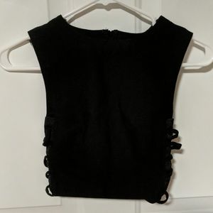 Black crop top